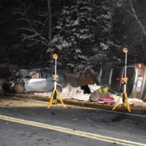 The scene of a two-vehicle fatal crash in Washington Feb. 9, 2025. (File photo by Sarah Thompson) 