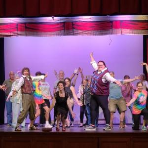 Drowsy Chaperone ensemble. (Photo courtesy Watts Hall Community Players)