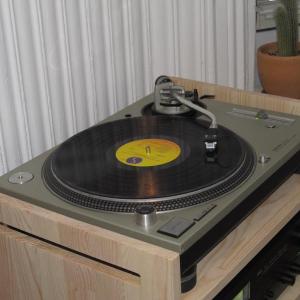 A turntable is constantly playing in the store. Photo by Kay Stephens