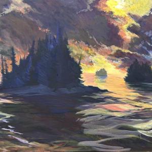 Islands by Marguerite Lawler, 30 x 40”, oil. (Photo courtesy Local Color)