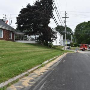 Parking on Lisle Street? Not sure. Some key lines disappeared during recent paving. (Photo by Sarah Thompson)