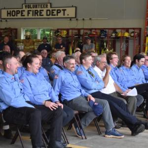 Members of the Hope Volunteer Fire Dept. (Photo by Sarah Thompson)