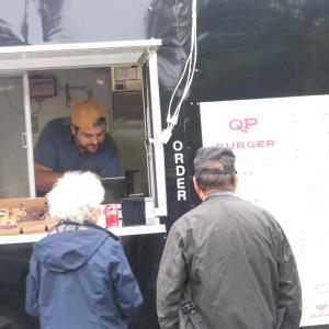 Chef Mike serving customers. (Photo by Kay Stephens)