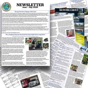 Sample pages of June-July Camden Town Newsletter