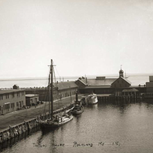 Historic photo from the Rockland: A Maritime Heritage film. (Photo courtesy Strand Theatre)