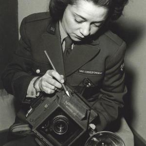 Ruth Robertson, war correspondent. (Photo courtesy Rockland Public Library)