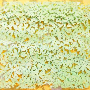 Ground Elder Ground Cover by Hannah Berta, acrylic paint, cut paper. (Photo courtesy Page Gallery) Ground Elder Ground Cover by Hannah Berta, acrylic paint, cut paper. (Photo courtesy Page Gallery)