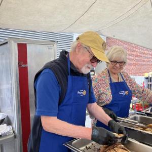 The Camden Rotary Club members will serve their annual pancake breakfast on August 30.
