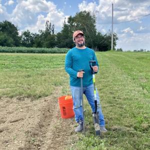 Dr. Matt Boucher, State Soil Scientist at the Maine Department of Agriculture, Conservation, and Forestry. (Photo courtesy Merryspring Nature Center)