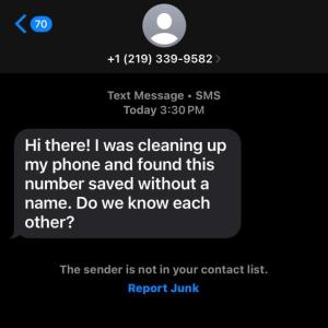 Text scam