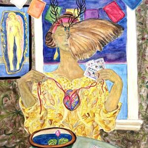 Painting by Avis Turner. (Photo courtesy Jackson Memorial Library)