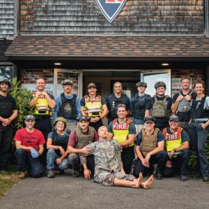 The TECC Class at the end of the weekend. (Photo courtesy Connor Howland/Camden Fire Dept.)