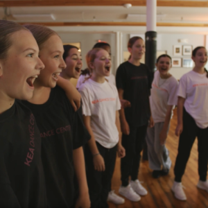 KEA Dance Center hip-hop dancers get news that the Boston crew is going to visit Camden (Photo courtesy KEA Dance Center)