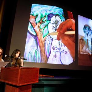 Kristi Williamson and Kathryn Oliver present at a past Pecha Kucha Night event. (Photo by Michael O’Neil) Kristi Williamson and Kathryn Oliver present at a past Pecha Kucha Night event. (Photo by Michael O’Neil)