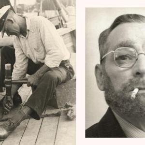At left, Erland Bonnie Quin. At right, John W.E. Felton, circa 1965. (Image courtesy Camden Public Library)