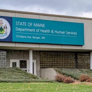 exterior of the Maine DHHS building.