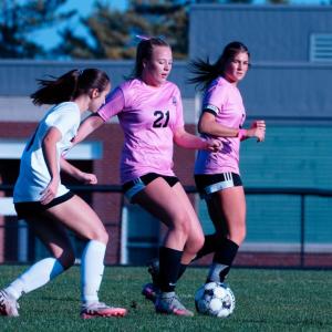 Camden Hills Regional High School Varsity Girls Soccer team takes on the Brewer High School Witches. (Photo courtesy Jason Gallant)