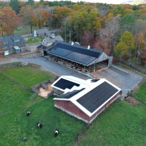 Arial view of Aldermere Farm
