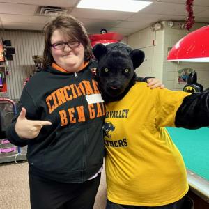 Alexus Wadsworth and a Panther