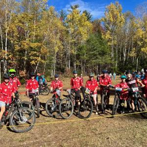 Camden Hills Regional High School Mountain Bike Team. (Photo courtesy Kate Lee)