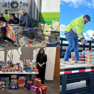 Collage of three donation sites