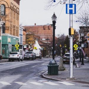 Recent photo of Main Street, looking north from Park Street
