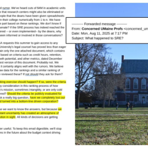 excerpt from the concerned professors emails.