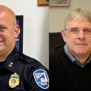 headshots of police chief and city manager