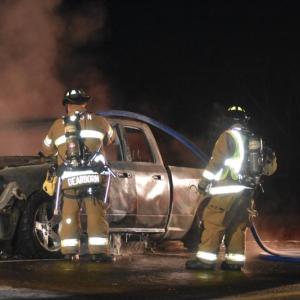 Union FD at the car fire