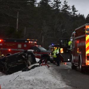 More focus on car on its side
