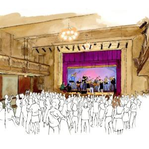 stage and dance scene