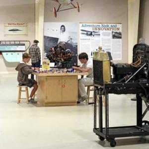 Older kids working at a table