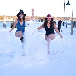 A cold dip. Photo courtesy Christina St. Pierre from ChrisinFocus Photography.