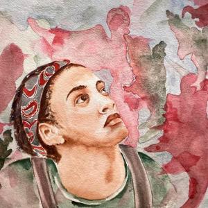 painting called "Flight"