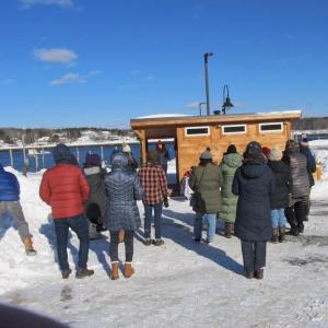 Dozens showed for the ribbon-cutting event. Photo by Kay Stephens
