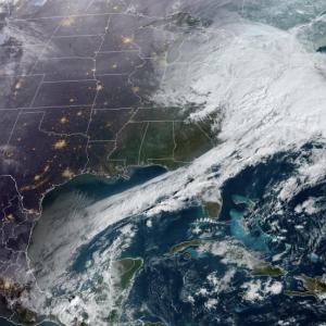 Approaching nor-easter, Feb. 22, 2026, 8:45 a.m.