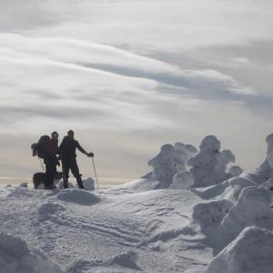 snow-covered mountain summit