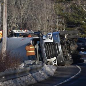 person standing in front of truck
