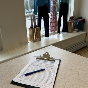 A petition on the counter at Serendipity, a downtown Camden store. 