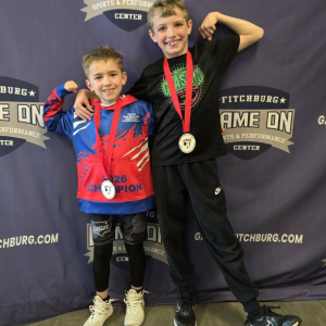 Leland Fields stands left, while Benjamin Laite stands beside him. (photo provided by Cody Laite)