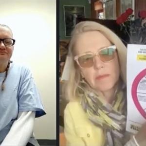 Sharon Carrillo sits left, while Patrisha McLean sits on the right.