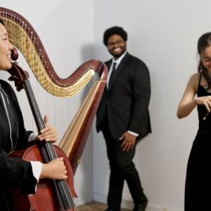 Trio with their instruments