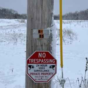 This morning I posted signs because people in opposition have trespassed onto my land, taking photographs, and using those images as public opposition to my project. I regret having to close down the property in this way because I would prefer to keep it completely open to you all.