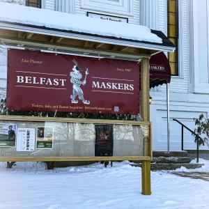 Belfast Maskers street sign