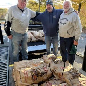 delivery of potato sacks