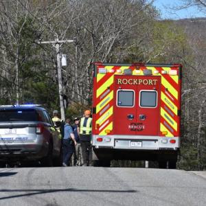 cruiser, ambulance with rear doors closed