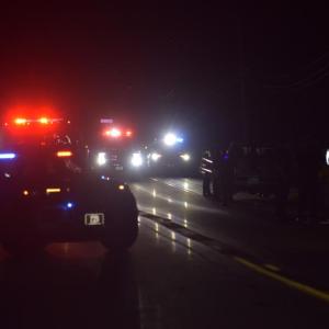 emergency vehicles in the dark