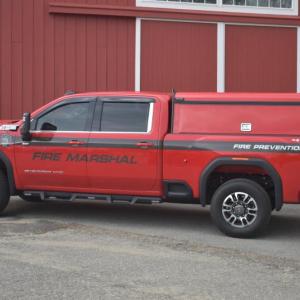 closeup of Fire Marshal vehicle