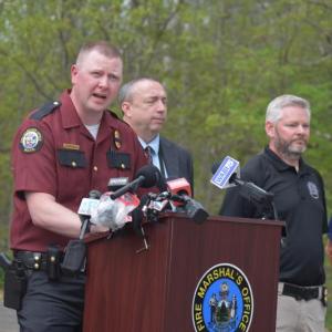 Fire Marshal at lectern