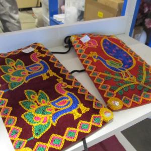 Colorful handmade journals. Photo by Kay Stephens